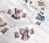 Floral Corset Lingerie Shower Banner Garland, Ooh La La Bachelorette Party