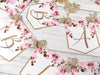 Baby in Bloom Shower Banner, Realistic Pink Wild Roses Floral, Baby Shower Garland, Gold Letters