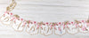 Baby in Bloom Shower Banner, Realistic Pink Wild Roses Floral, Baby Shower Garland, Gold Letters