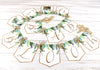 Baby in Bloom Shower Banner, Realistic Greenery Leaves Floral, Baby Shower Garland, Gold Letters