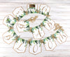 Baby in Bloom Shower Banner, Realistic Greenery Leaves Floral, Baby Shower Garland, Gold Letters