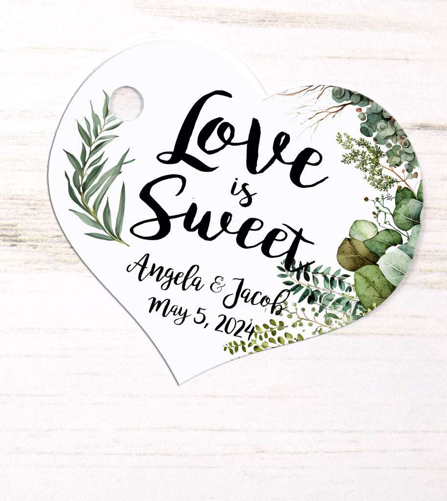 succulent gift tags Greenery Leaves Wedding Favor Tags, Tags Only, Personalized Gift Tags,