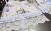 Hydrangea Bouquet Floral Table Runner Tablecloth - OOAK - Vintage Style Shabby 30" x 100"