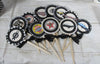 Muscle Vintage Race Car Hot Rod Mechanic Birthday Decorations - Name Banner