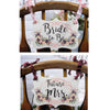 Blush Pink Burgundy Floral Bridal Shower Table Decorations