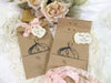 Teacup Teapot Bridal Dress Favor Mini Kraft Bags with Ribbons - Set of 10 - Bridal Tea