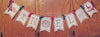 Country Rustic Christmas Banner Garland Sign - Let it Snow - Noel - Joy - Christmas Party Decorations Cupcake Toppers Paper Straws