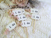i do Wedding Cupcake Toppers Party Picks Vintage Rustic Shabby - Set of 12  18  36  50  100
