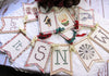 Country Rustic Christmas Banner Garland Sign - Let it Snow - Noel - Joy - Christmas Party Decorations Cupcake Toppers Paper Straws