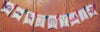 Country Rustic Christmas Banner Garland Sign - Let it Snow - Noel - Joy - Christmas Party Decorations Cupcake Toppers Paper Straws