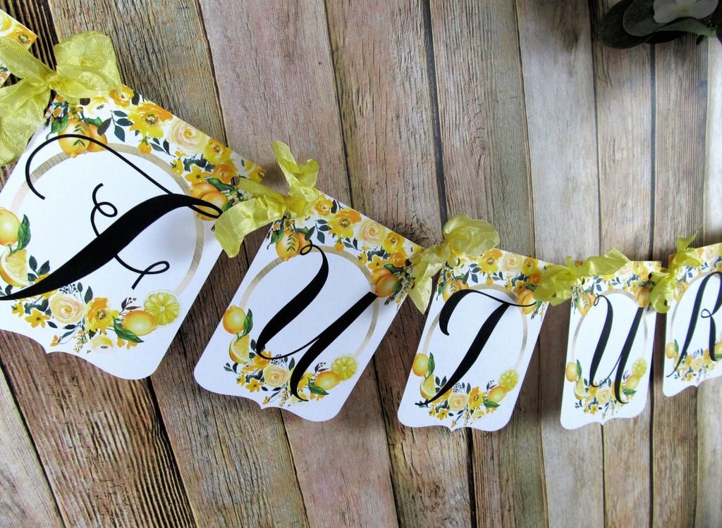 Lemon Watercolor Floral Bridal Shower Decorations Bride to Be Package | Auntie's Jammies lemon-watercolor-floral-bridal-shower-decorations-bride-to-be-package-auntie-s-jammies