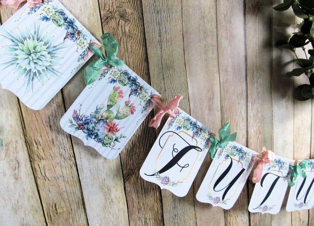 succulent bridal shower ideas Succulent Cactus Bridal Shower Decorations Package Future Mrs. Bride t