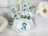Mermaid Birthday Party Table Decorations - Custom Name Banner Garland