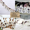 Blush Pink Burgundy Floral Bridal Shower Table Decorations