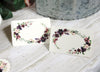 Blush Pink Burgundy Floral Bridal Shower Table Decorations