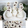 Blush Pink Burgundy Floral Bridal Shower Table Decorations