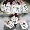 Blush Pink Burgundy Floral Bridal Shower Table Decorations
