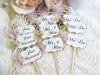 Rustic Vintage Wedding Cupcake Toppers