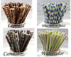 Paper Party Straws / Choose Set of 50 / Birthday Party Baby Shower Bridal Shower Birthday Favors
