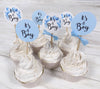 18 It's a Boy Blue Balloon and Polka Dot Baby Shower Cupcake Toppers Picks - Set of 18