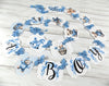 It's a Boy Teddy Bear Baby Shower Banner Sign with Blue Ribbons