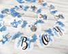 It's a Boy Teddy Bear Baby Shower Banner Sign with Blue Ribbons
