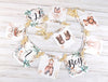 It's a Boy Boho Baby Clothes Banner, Clothesline Baby Shower Sign with Ivory Ribbons
