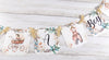 It's a Boy Boho Baby Clothes Banner, Clothesline Baby Shower Sign with Ivory Ribbons