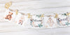 Welcome Sweet Baby Boho Shower Banner Baby Clothes Clothesline Baby Sign with Ivory Ribbons