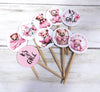 18 It's a Girl Pink Teddy Bear Baby Shower Cupcake Toppers Picks - Set of 18