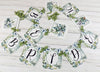Greenery Leaf Botanical Eucalyptus Bride to Be Banner with ribbons, Future Mrs. Bridal Shower Banner, Watercolor Floral Shower Banner Sign