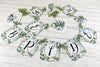 Greenery Leaf Botanical Eucalyptus Bride to Be Banner with ribbons, Future Mrs. Bridal Shower Banner, Watercolor Floral Shower Banner Sign
