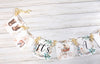 It's a Boy Boho Baby Clothes Banner, Clothesline Baby Shower Sign with Ivory Ribbons