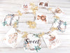 Welcome Sweet Baby Boho Shower Banner Baby Clothes Clothesline Baby Sign with Ivory Ribbons