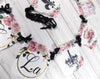 Paris French Ooh La La Banner with ribbons, Bridal Shower Banner, Blush Pink Roses Floral Shower Banner Sign, Bridal Tea, Lingerie Party