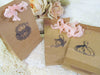 Teacup Teapot Bridal Dress Favor Mini Kraft Bags with Ribbons - Set of 10 - Bridal Tea