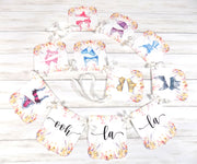 Ooh La La Lingerie Party Banner, Wildflowers Lingerie Shower Decorations, Bachelorette Party, Bras & Panties Banner