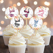 Lingerie Party Wildflower Cupcake Toppers Picks, Bachelorette Party, Bridal Shower