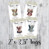 Floral Vintage Corset Lingerie Shower Tags, Printed, Personalized Thank You Bachelorette Favor, Tags Only, Personalized Gift Tags, Bridal Shower