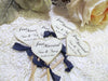 Personalized Wedding Heart Cupcake Toppers - Rustic Vintage Style