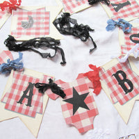 Baby Barbecue BBQ Shower Decorations Red Plaid Baby Q Backyard Rustic Party