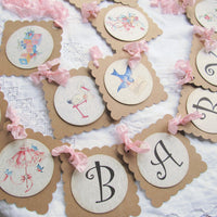 Sweet Baby Banner Vintage Style Package Kit Bundle for Girl