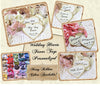 Personalized Vintage Style Heart Wedding Favor Tags