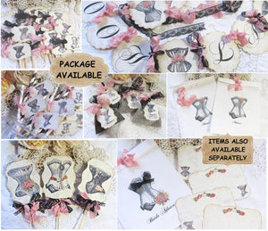 French Lingerie Bridal Shower Decorations