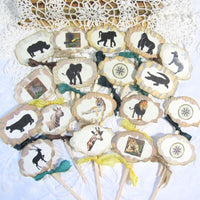 Safari Jungle Zoo Wild Animal Party Decorations - Personalized Banner