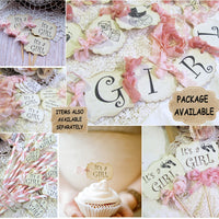 It's a Girl Vintage Style Baby Shower Decorations
