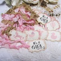 It's a Girl Pink Plaid Baby Shower Decorations Package Bundle Set