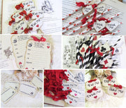 Alice in Wonderland Red Heart Party Decorations