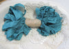 10 Yards Vintage Seam Binding Ribbon - GEM GREEN - Crinkled Scrunched Hug Snug jade green Shabby Ribbon