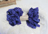10 Yards Vintage Seam Binding Ribbon - INDIGO NIGHT - Crinkled Scrunched Hug Snug Dark Blue Purple Violet Shabby Ribbon